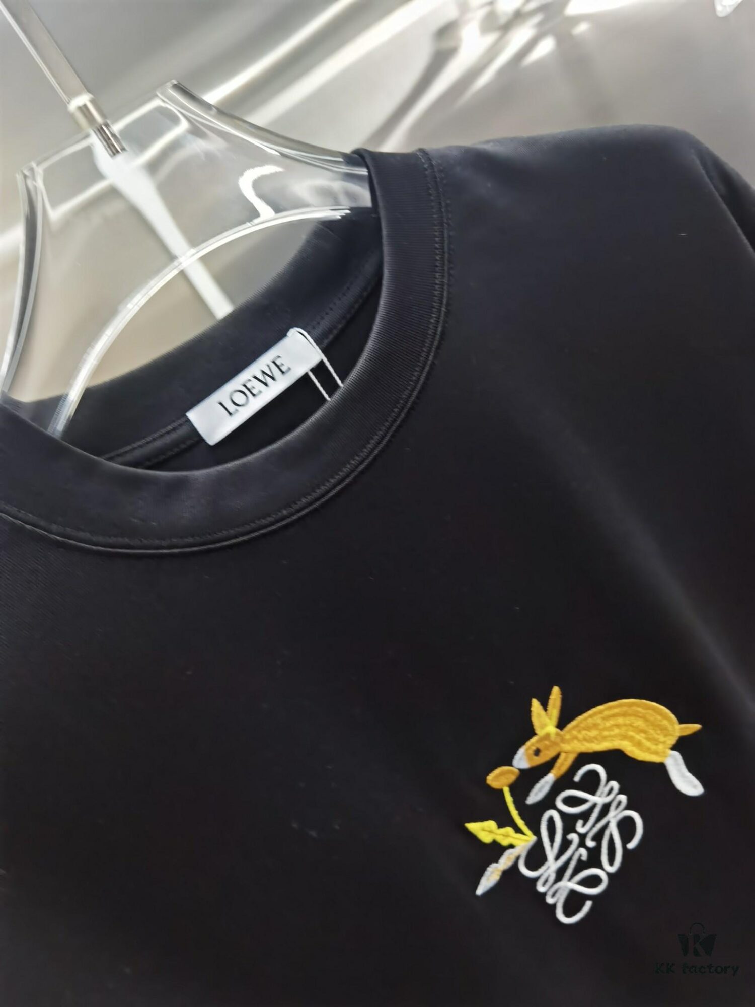 Loewe Embroidered Short Sleeve T-Shirt (Top Quality Version, Distinct from Standard)