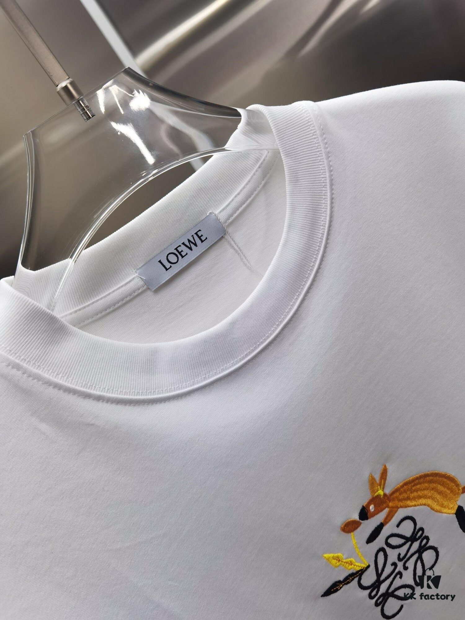 Loro Piana LO*WE Embroidered Premium Version Short Sleeve T-Shirt