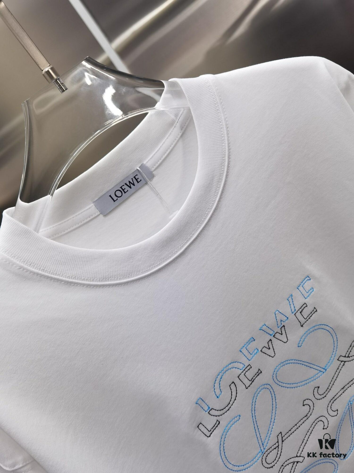 Loewe Embroidery Premium Version Short Sleeve T-Shirt (Unisex Design)