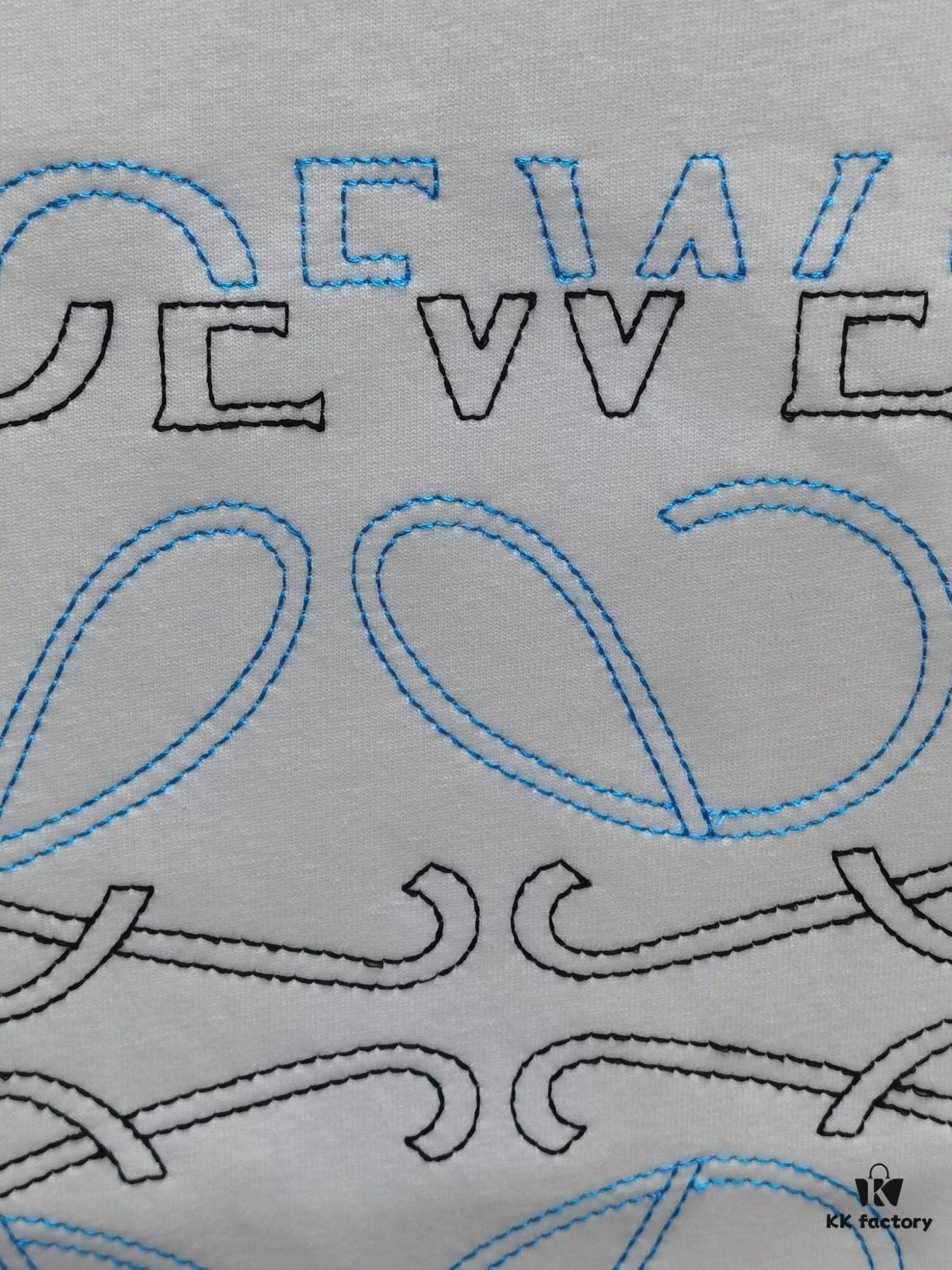 Loewe Embroidery Premium Version Short Sleeve T-Shirt (Unisex Design)