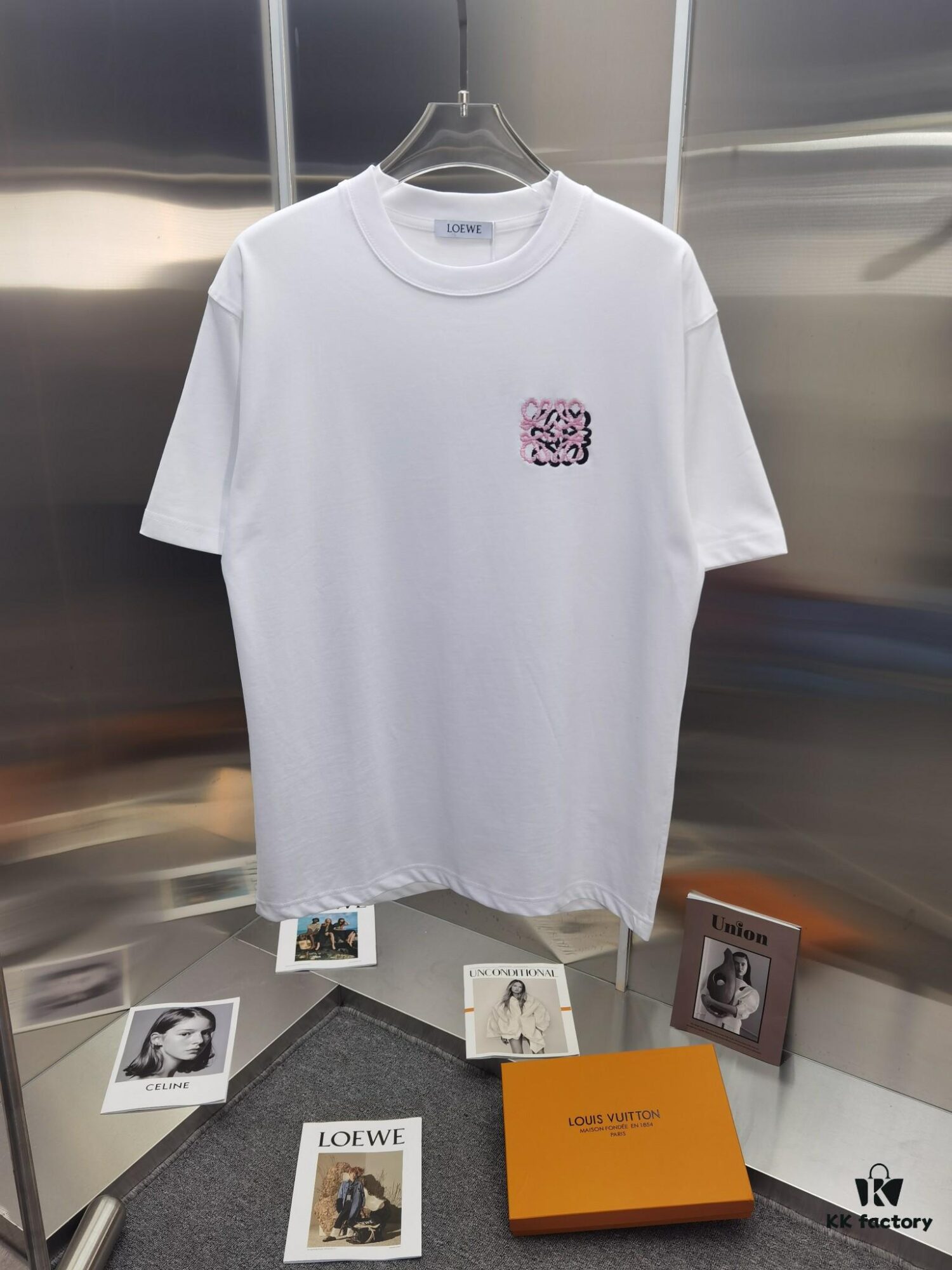 Loewe Embroidered Short Sleeve T-Shirt (Top Quality Version, Distinct from Standard Stock)