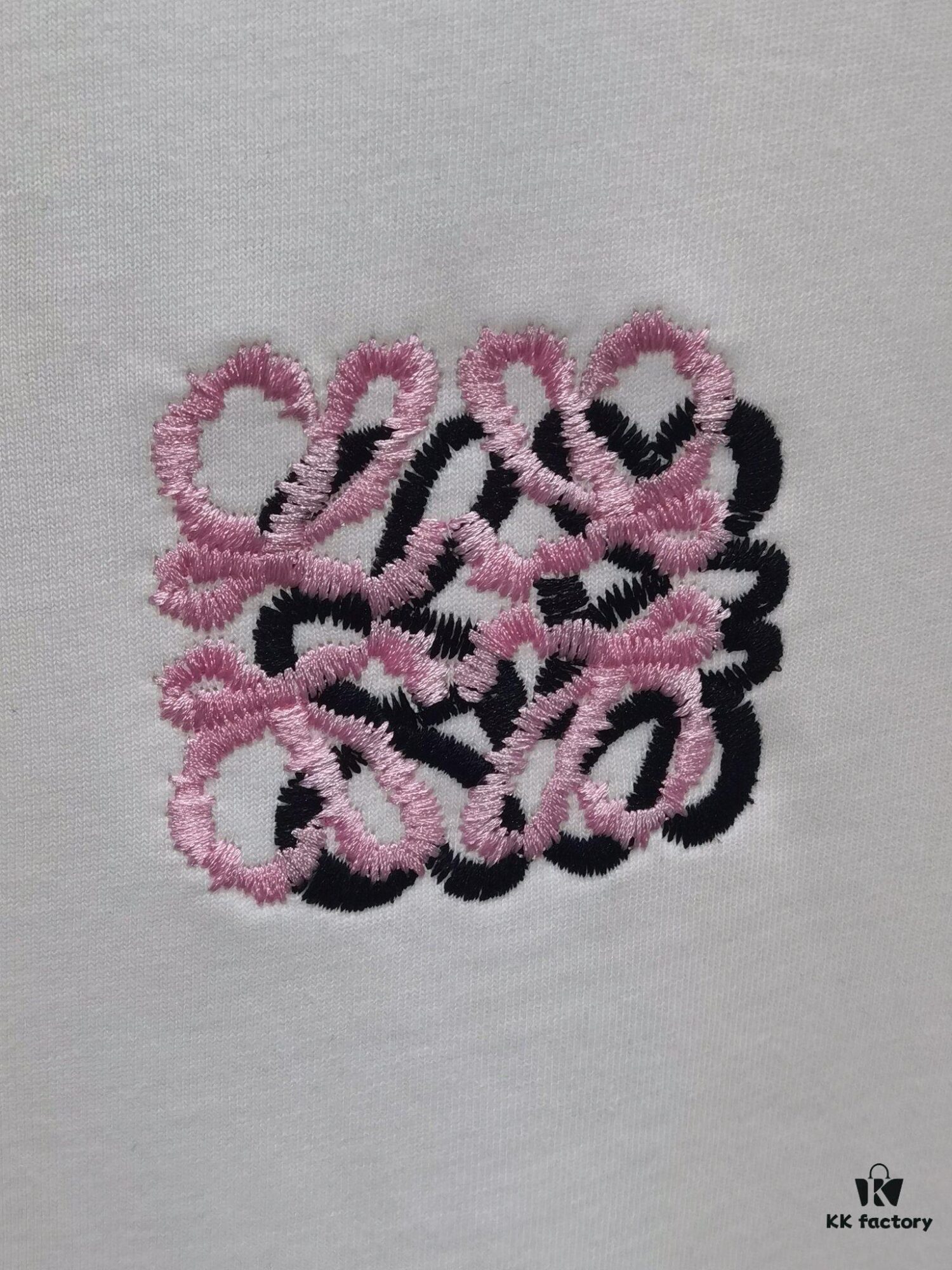 Loewe Embroidered Short Sleeve T-Shirt (Top Quality Version, Distinct from Standard Stock)