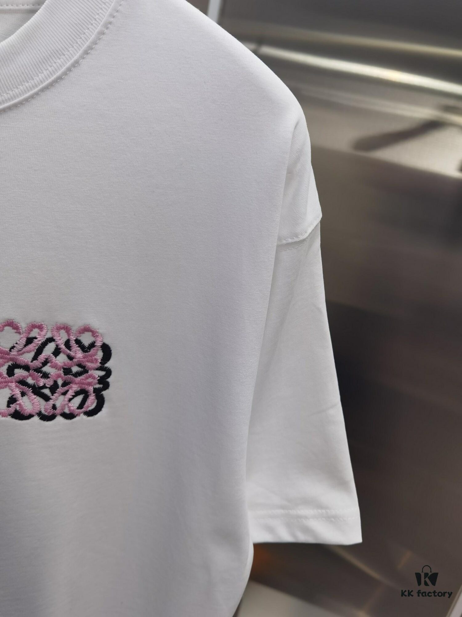 Loewe Embroidered Short Sleeve T-Shirt (Top Quality Version, Distinct from Standard Stock)