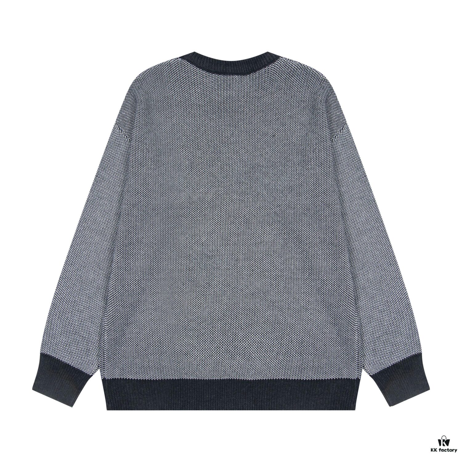 LOEWE Crew Neck Knit Sweater with Classic Chest Logo Unisex Casual Pullover
