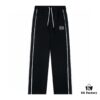 LOEWE New Arrival Letter Embroidered Woven Straight Sweatpants Unisex Casual Trousers