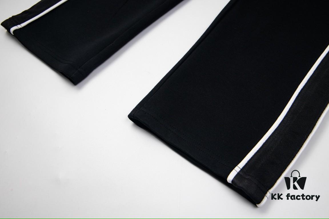 LOEWE New Arrival Letter Embroidered Woven Straight Sweatpants Unisex Casual Trousers