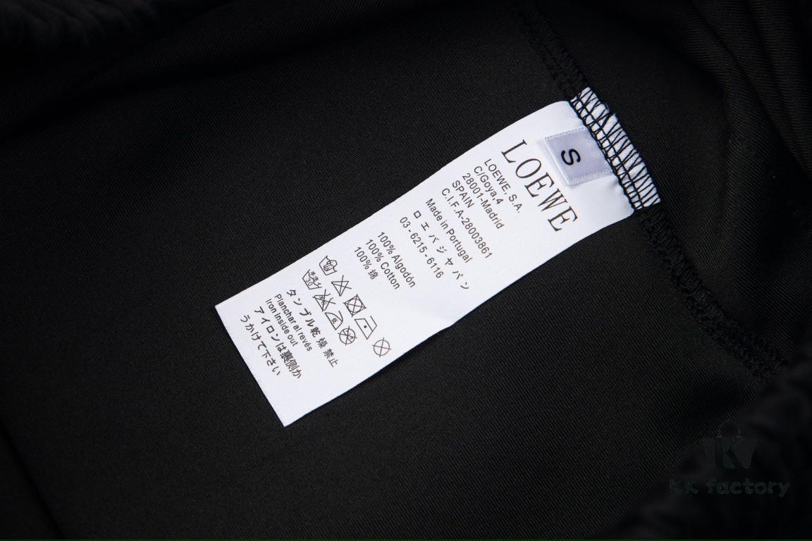 LOEWE New Arrival Letter Embroidered Woven Straight Sweatpants Unisex Casual Trousers