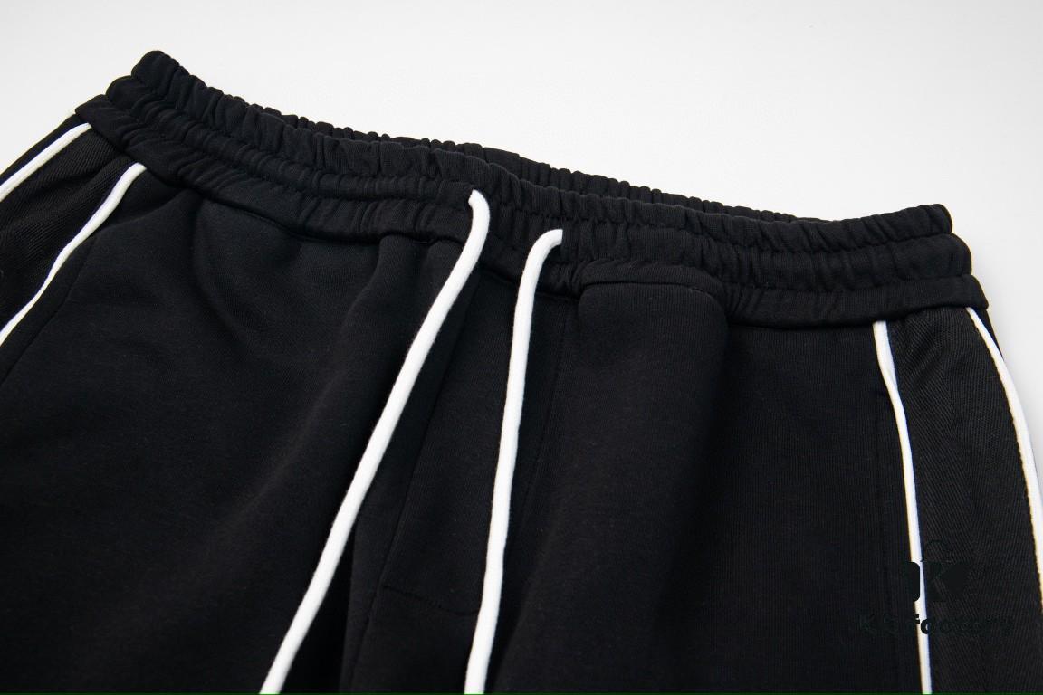 LOEWE New Arrival Letter Embroidered Woven Straight Sweatpants Unisex Casual Trousers