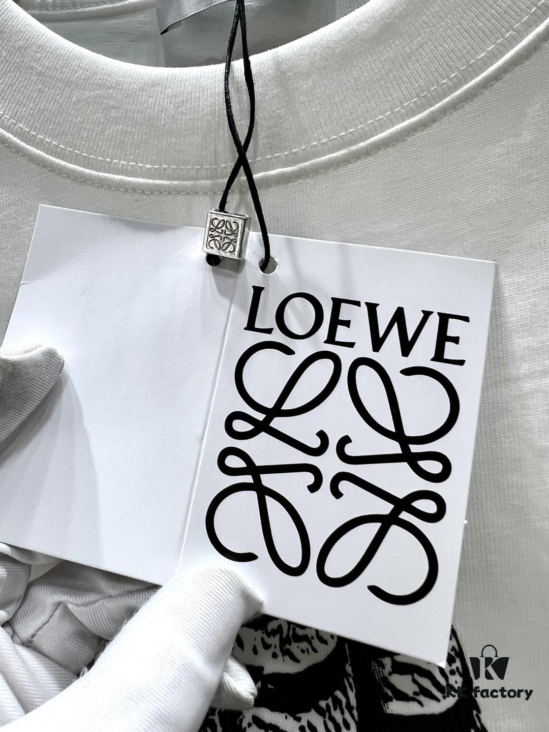 Loewe Printed Feather Short-Sleeve T-Shirt