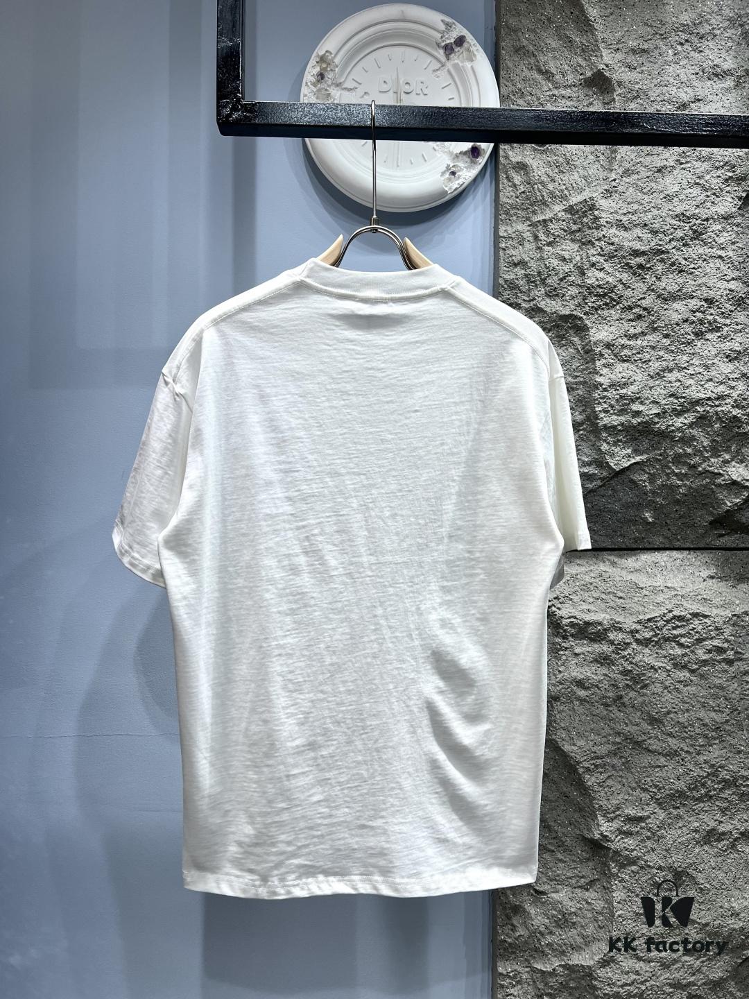 Loewe Printed Feather Short-Sleeve T-Shirt