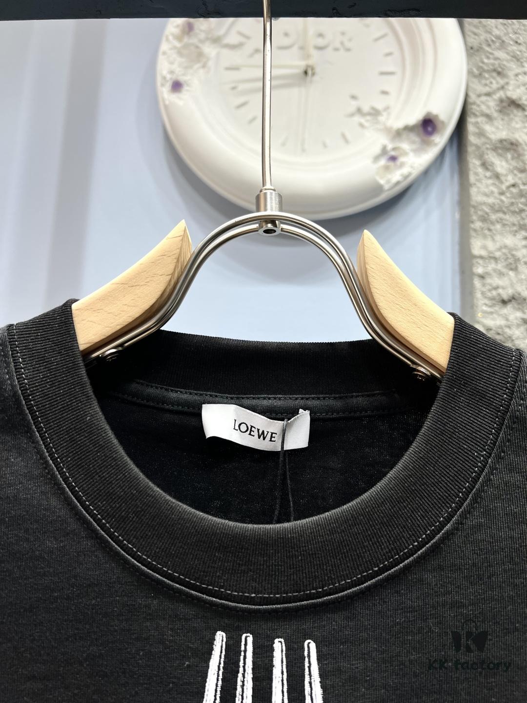 Loewe Printed Feather Short-Sleeve T-Shirt