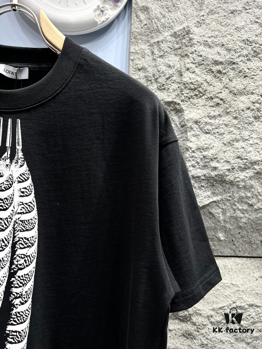 Loewe Printed Feather Short-Sleeve T-Shirt