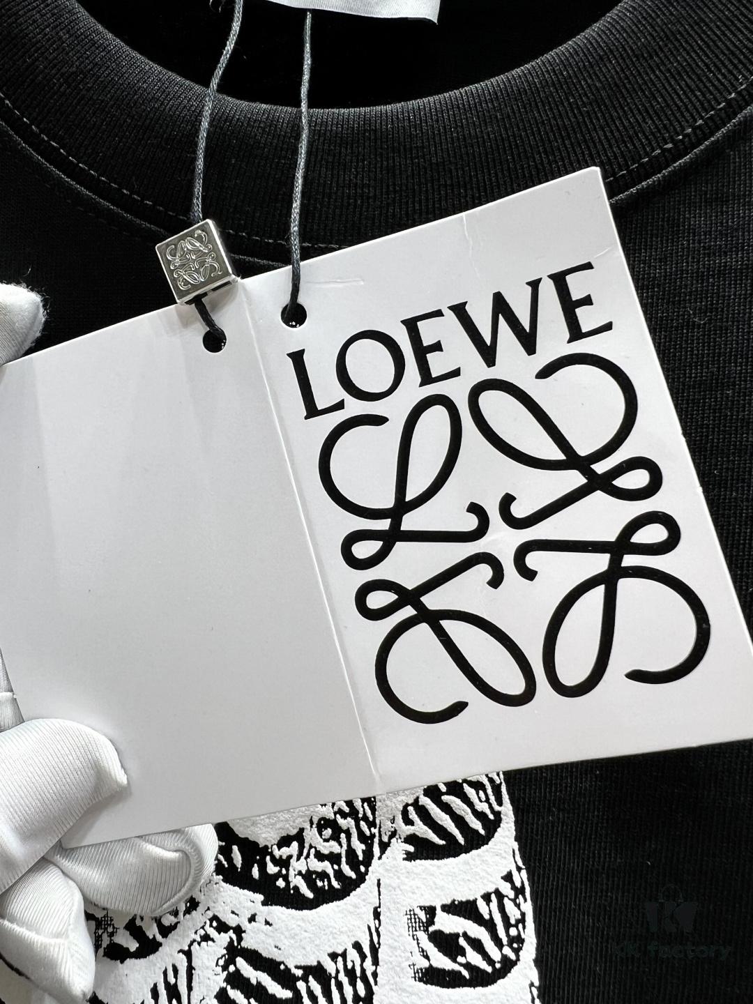 Loewe Printed Feather Short-Sleeve T-Shirt