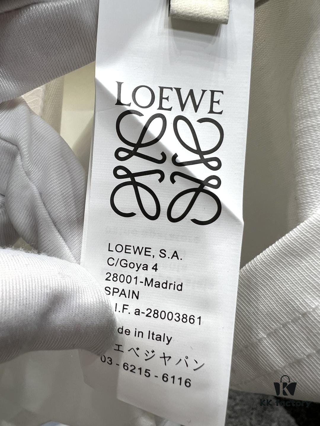 Loewe Embroidered Minimal Logo Short-Sleeve T-Shirt