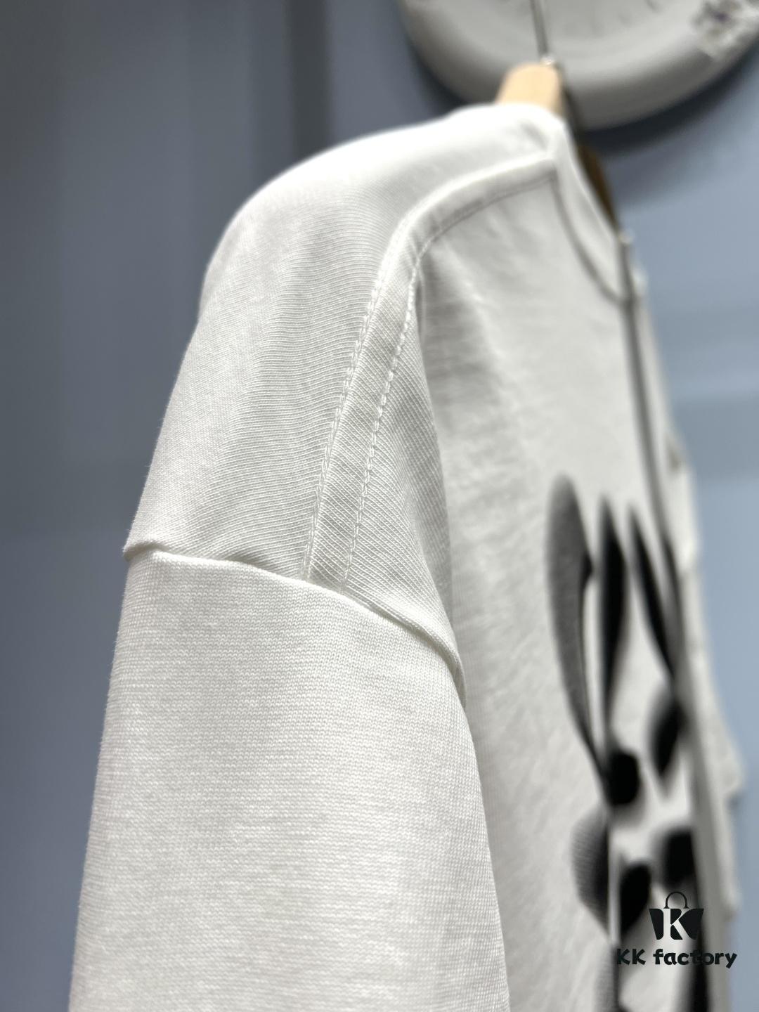 Loewe Embroidered Minimal Logo Short-Sleeve T-Shirt