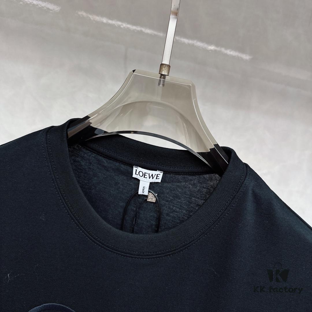 LOEWE Octopus Embroidered Short Sleeve T-Shirt