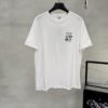 LOEWE 25SS New Arrival Designer T-Shirt! Recommended Collaborative Edition! 260g Pure Cotton Fabric, Extremely Comfortable to Wear, 3D Embroidery on Chest Area, Brand Letters Clearly Highlighting the Theme, Offering Exceptional Texture, Visual Appeal, and Tactile Experience!