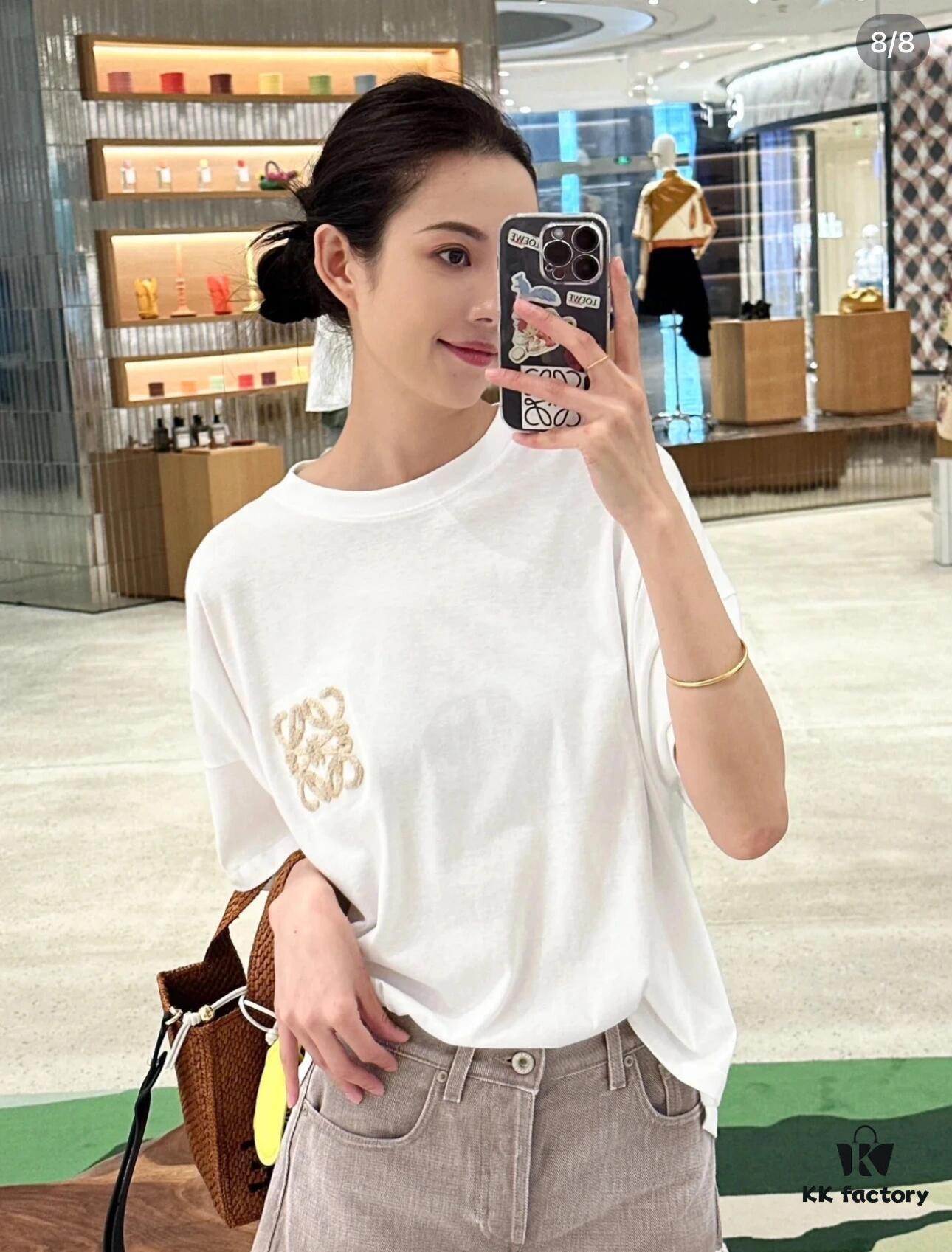 LOEWE Towel Embroidery Short Sleeve T-Shirt