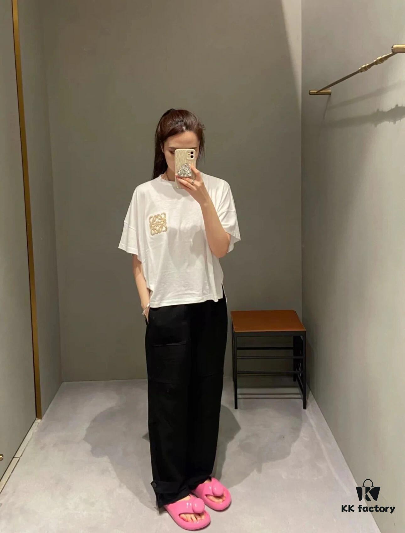 LOEWE Towel Embroidery Short Sleeve T-Shirt