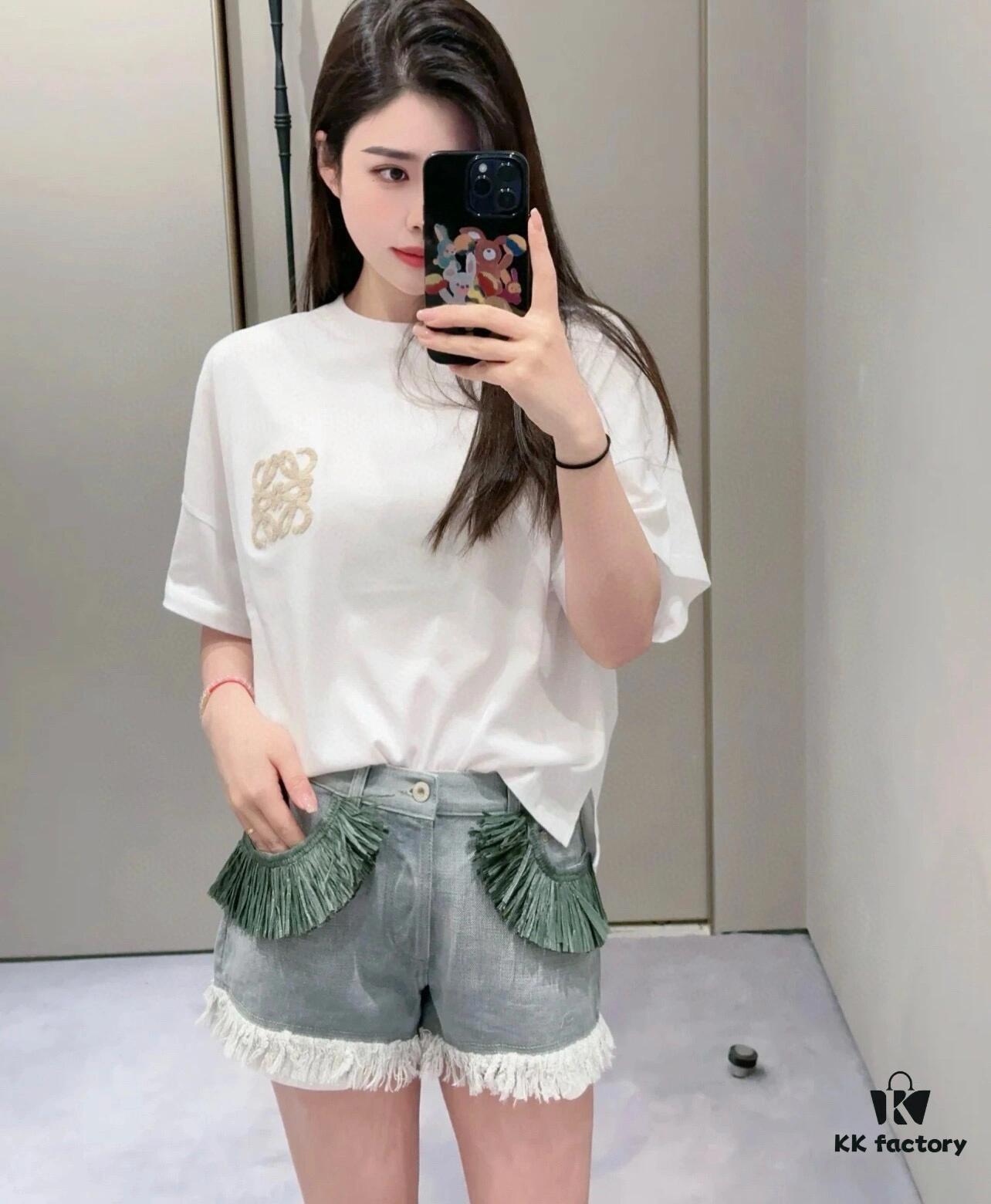 LOEWE Towel Embroidery Short Sleeve T-Shirt