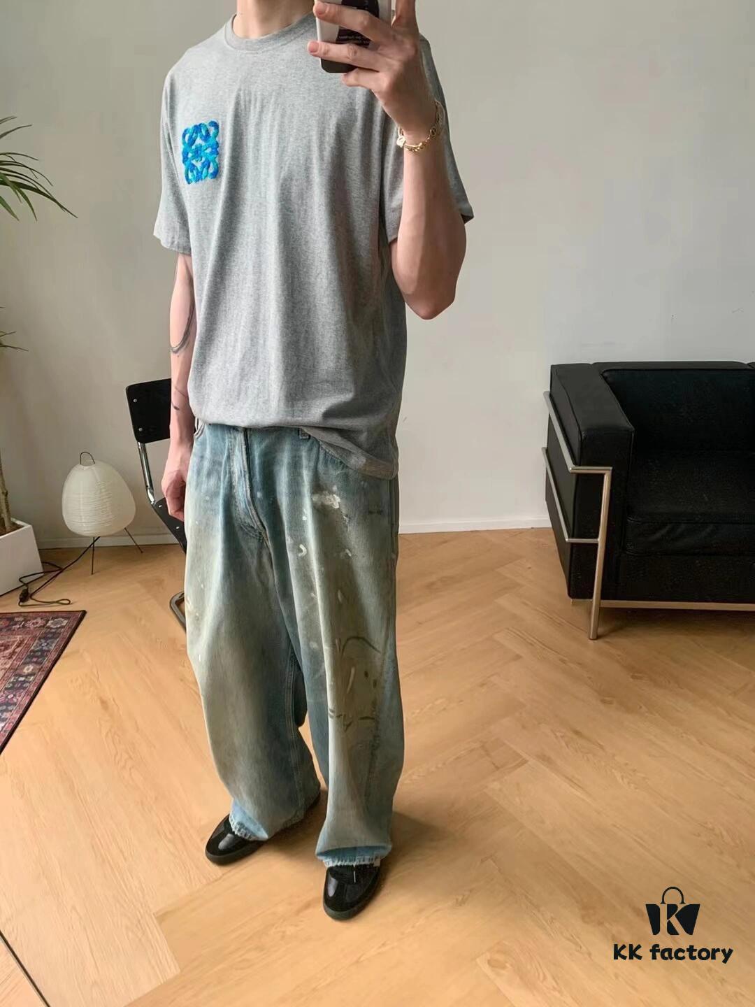 LOEWE Towel Embroidery Short Sleeve T-Shirt