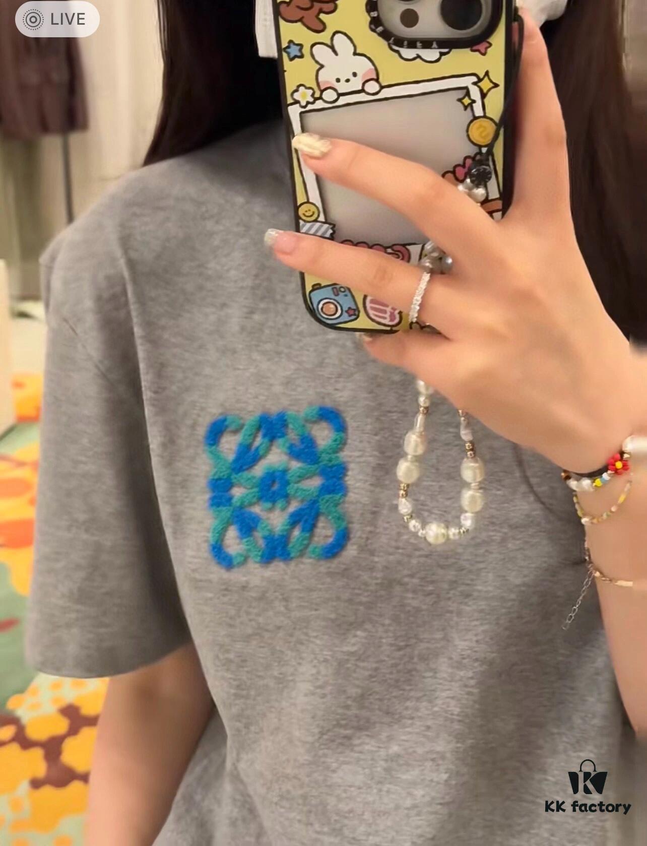 LOEWE Towel Embroidery Short Sleeve T-Shirt