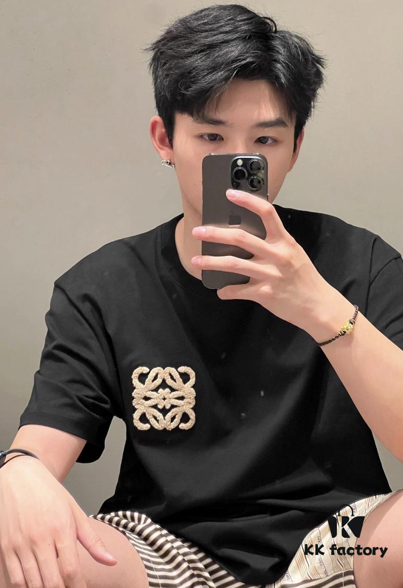 LOEWE Towel Embroidery Short Sleeve T-Shirt