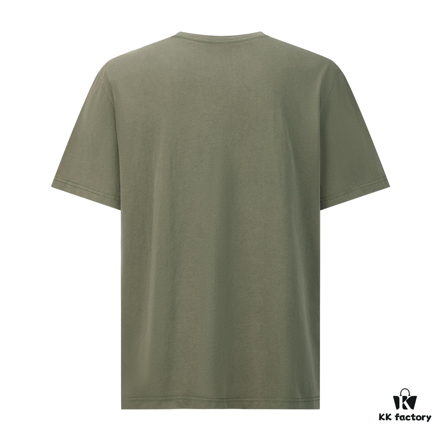 LOEWE Distressed Embroidered Short Sleeve T-Shirt