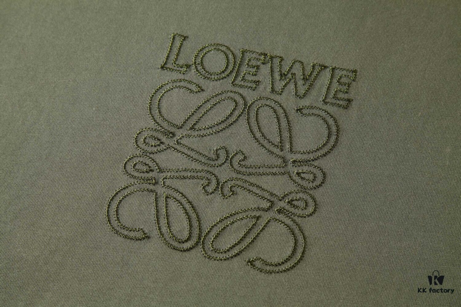 LOEWE Distressed Embroidered Short Sleeve T-Shirt