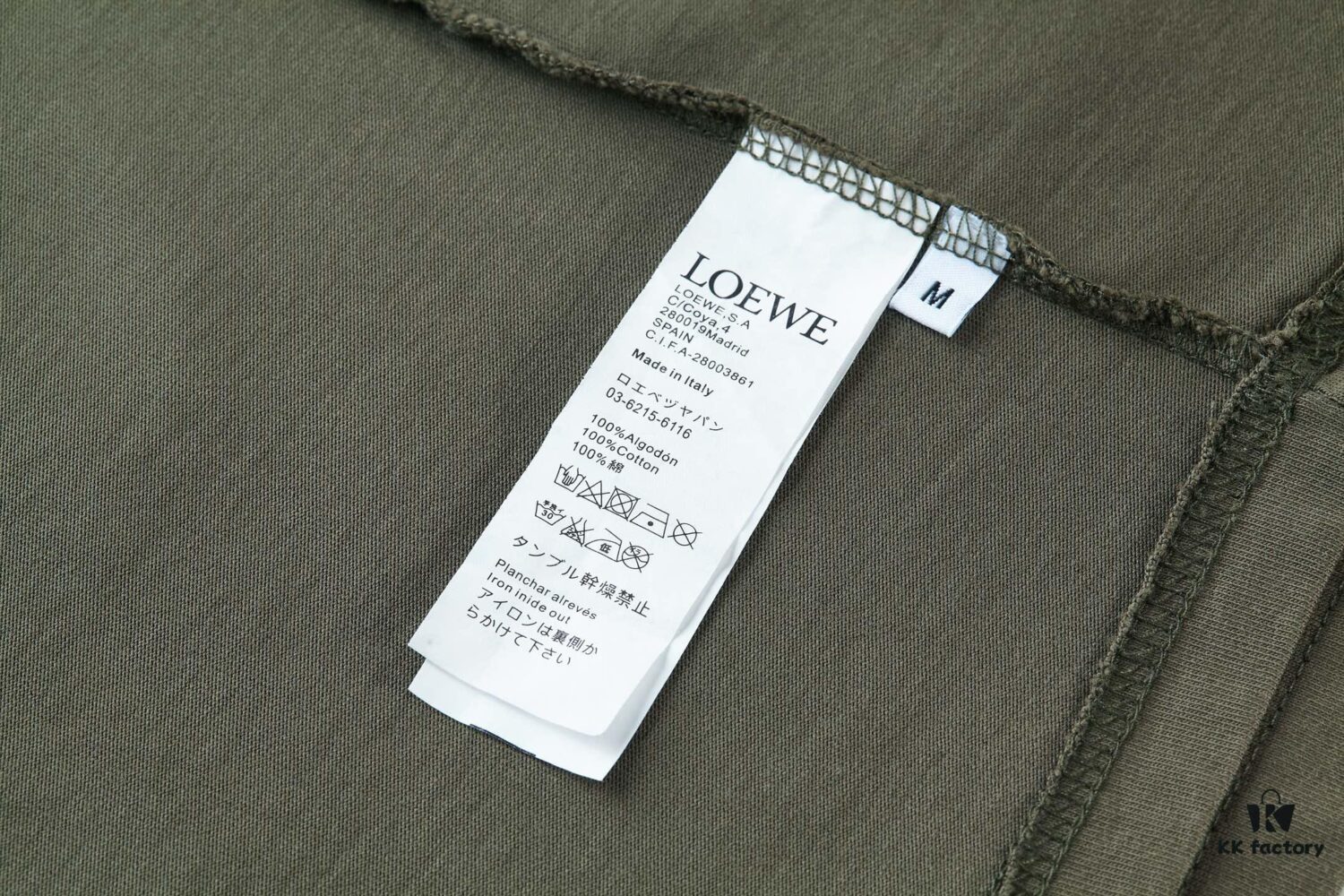 LOEWE Distressed Embroidered Short Sleeve T-Shirt