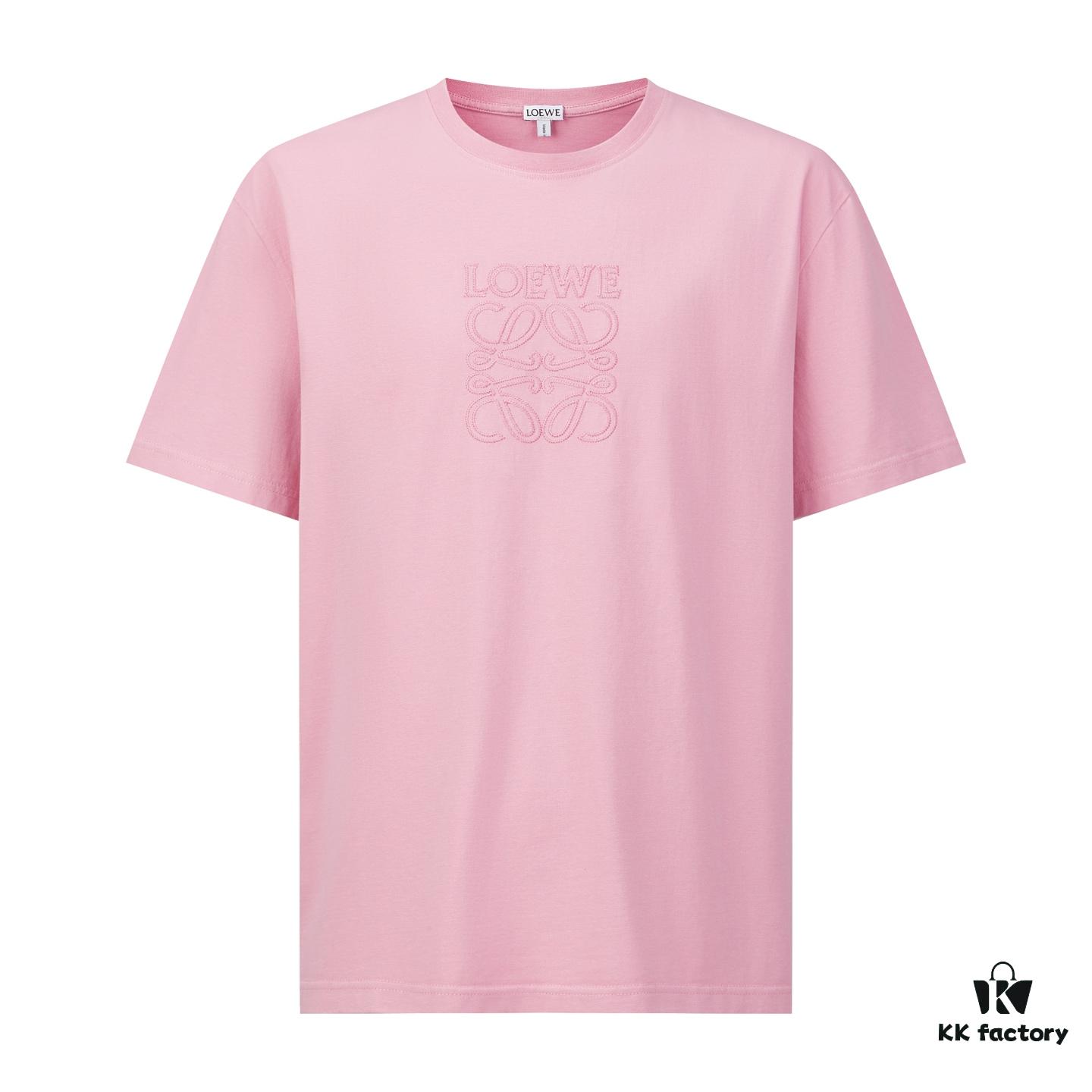 LOEWE Distressed Embroidered Short-Sleeve T-Shirt