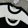 Loewe New 25s Unisex T-Shirt, Patchwork Design, Color-Blocked, 280g Premium Cotton Fabric, Soft and Comfortable, 3D Embroidery on Chest, Stylish and Unique, Original Customization with Complete Triple Labels
