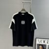 Loewe 25s New Arrival T-Shirt, Unisex, Panel Design, Color-Block Style, 280g Premium Cotton Fabric, Soft and Comfortable, 3D Embroidered Logo on Chest, Fashionable and Unique, Original Customized Version with Complete Triple Labels, Perfect for Men and Women