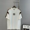 Loewe 25s New Arrival T-Shirt, Unisex, Panel Design, Color-Block Style, 280g Premium Cotton Fabric, Soft and Comfortable, 3D Embroidered Logo on Chest, Fashionable and Unique, Original Customized Version with Complete Triple Labels, Perfect for Men and Women