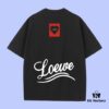 LOEWE 2025 Fall Spring-Summer Collection Love Heart Short Sleeve T-Shirt, Premium 270G 32-Count Double-Yarn Cotton Fabric, Relaxed Unisex Fit