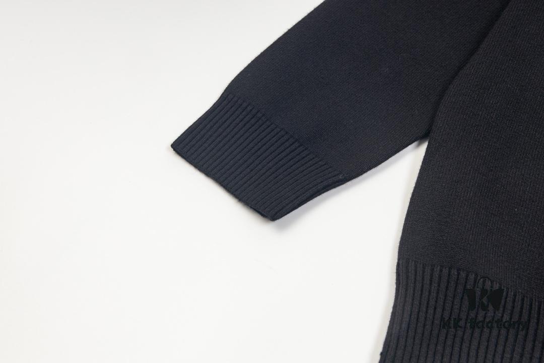 Loewe New Autumn-Winter Jacquard Pocket Knit Pullover Hoodie