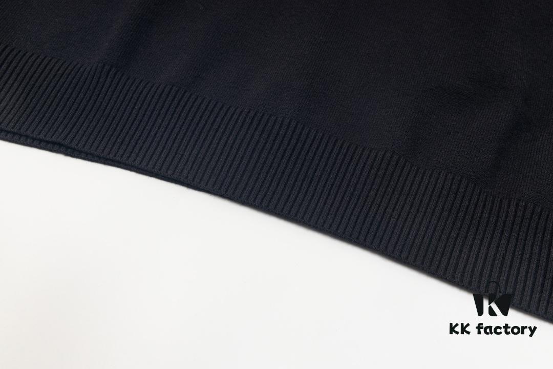 Loewe New Autumn-Winter Jacquard Pocket Knit Pullover Hoodie