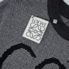 New LOEWE 22SS Exquisite Heather Gray Jacquard Crew Neck Sweater Y002