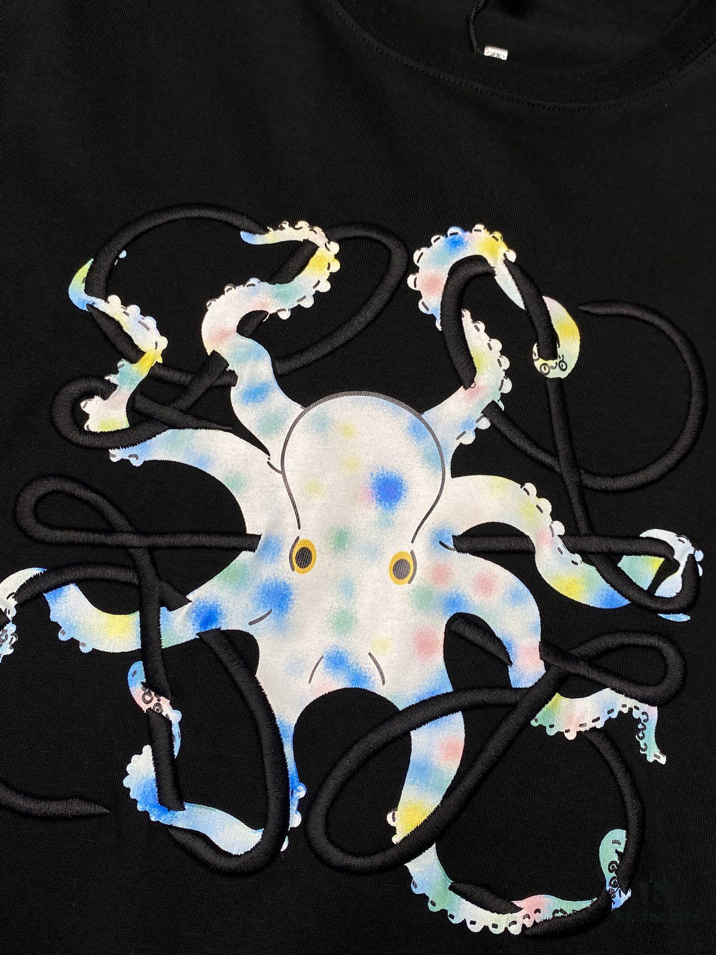 Loewe Men's Casual Short-Sleeve T-Shirt, Exclusive New Arrival, Original Order, High-End Custom Version, Fashionable and Versatile Bestseller, Imported Fabric, Ultra-Soft and Smooth Touch, Skin-Friendly and Comfortable Wear