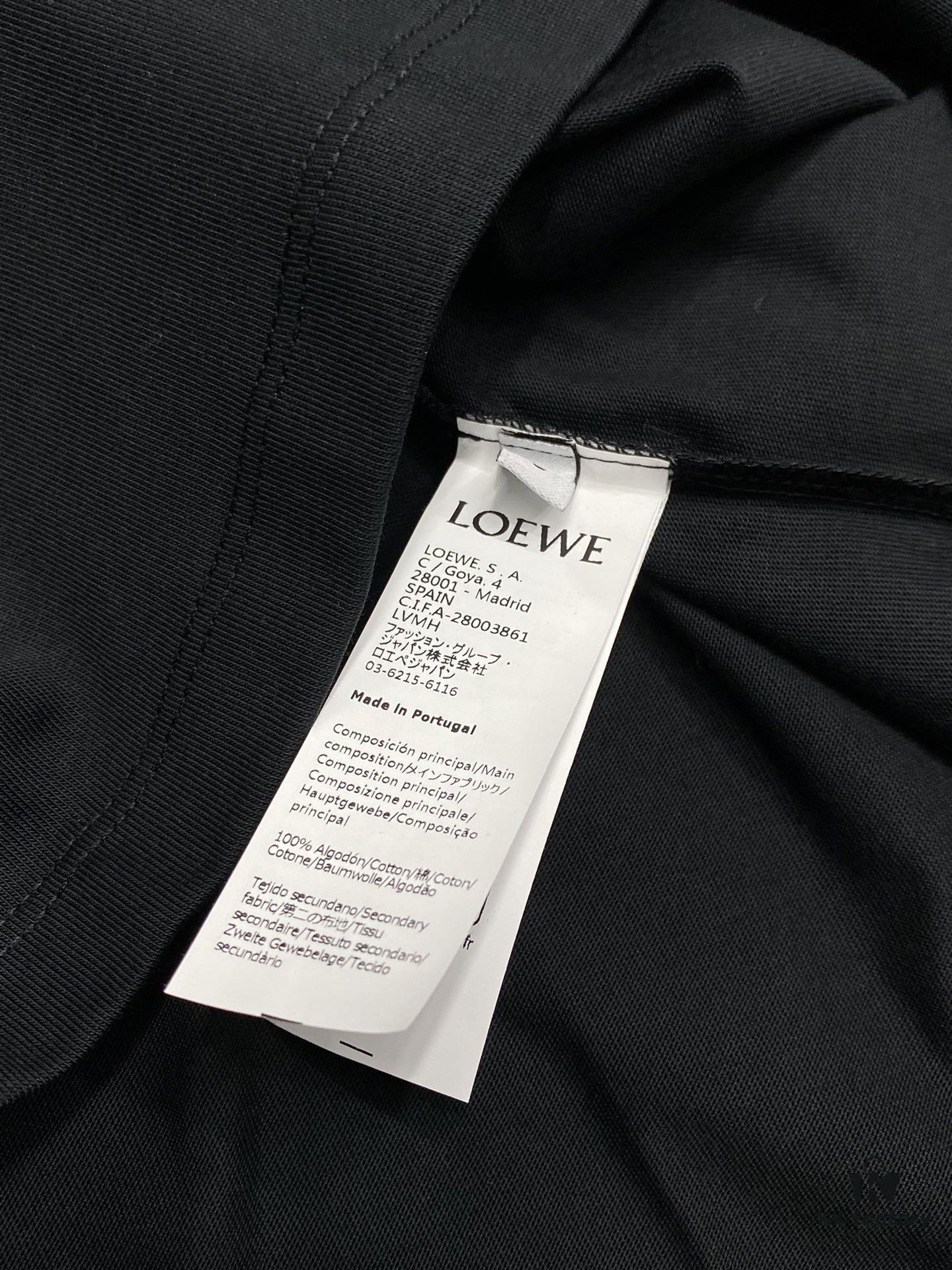 Loewe Men's Casual Short-Sleeve T-Shirt, Exclusive New Arrival, Original Order, High-End Custom Version, Fashionable and Versatile Bestseller, Imported Fabric, Ultra-Soft and Smooth Touch, Skin-Friendly and Comfortable Wear