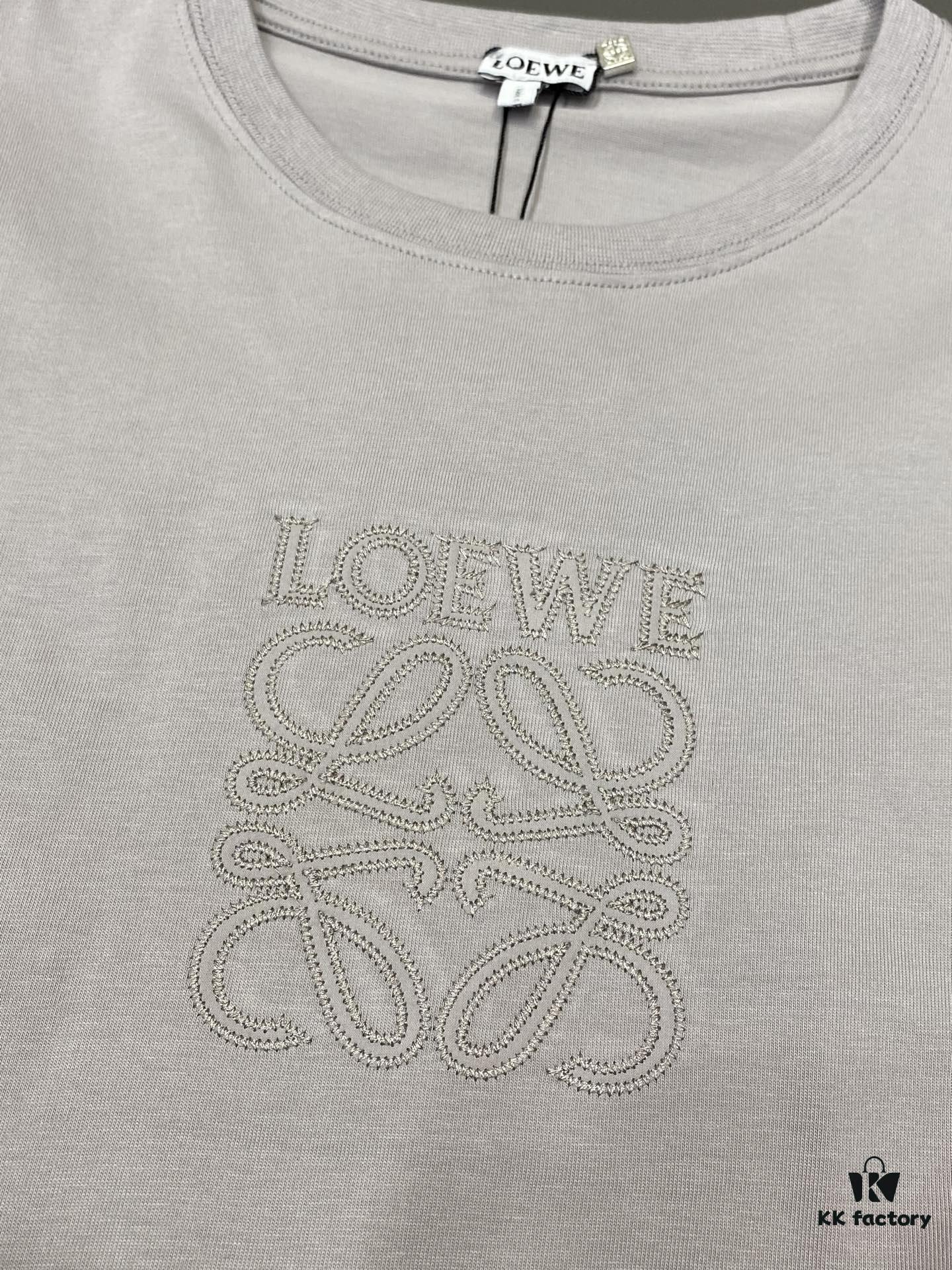 Loewe Men's Spring Summer Short Sleeve Casual T-Shirt - Premium Custom Version, Fashionable and Versatile Bestseller, Imported Fabric, Ultra Soft and Smooth Touch, Skin-Friendly and Comfortable Wear