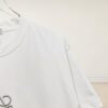High-Quality Loewe 25SS Spring/Summer Collection Loewe x Suna Fujita Collaboration Embroidered Round-Neck Short-Sleeve T-Shirt with Contrast Logo and Cartoon Rabbit Design