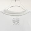 High-Quality Loewe 25SS Spring/Summer Collection Loewe x Suna Fujita Collaboration Embroidered Round-Neck Short-Sleeve T-Shirt with Contrast Logo and Cartoon Rabbit Design