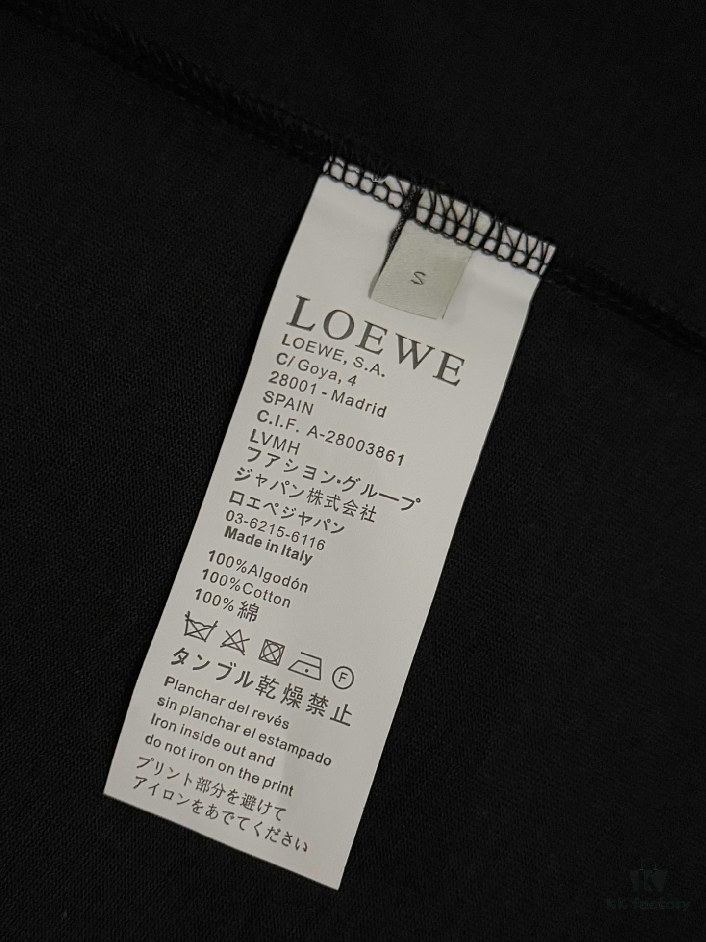 High-Quality Loewe 25SS Spring/Summer Collection Loewe x Suna Fujita Collaborative Series Embroidered Round-Neck Short-Sleeve T-Shirt, Color-Contrast Logo Embroidery on Chest with Cartoon Rabbit Theme, Cute and Fashionable Design, Imported Pallini Embroidery Machine Craftsmanship, Precise Stitching, Rich Colors and Textured Appearance, Well-Tailored Fit with Slight Neck Hugging, Made from 32s 280g Combed Full Cotton Fabric Offering Soft Luster, Skin-Friendly, Breathable and Structured Drape, Unisex Wear for Both Men and Women