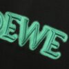High-Quality Loewe 25SS Spring/Summer New Embroidered Logo Round Neck Short Sleeve T-Shirt, Original Fabric, Influencer and Celebrity Style, Front and Back with Spray-Painted 3D Embroidery, High-End Craftsmanship, Made of 32-Single 280g Combed Pure Cotton Fabric, Extremely Comfortable to Touch, Super Versatile and Stylish, Unisex Design, Complete with Three Labels, Not Ordinary Market Version, Quality Guaranteed