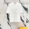 LOEWE 320g Crew Neck Short Sleeve T-Shirt with Embroidered Logo