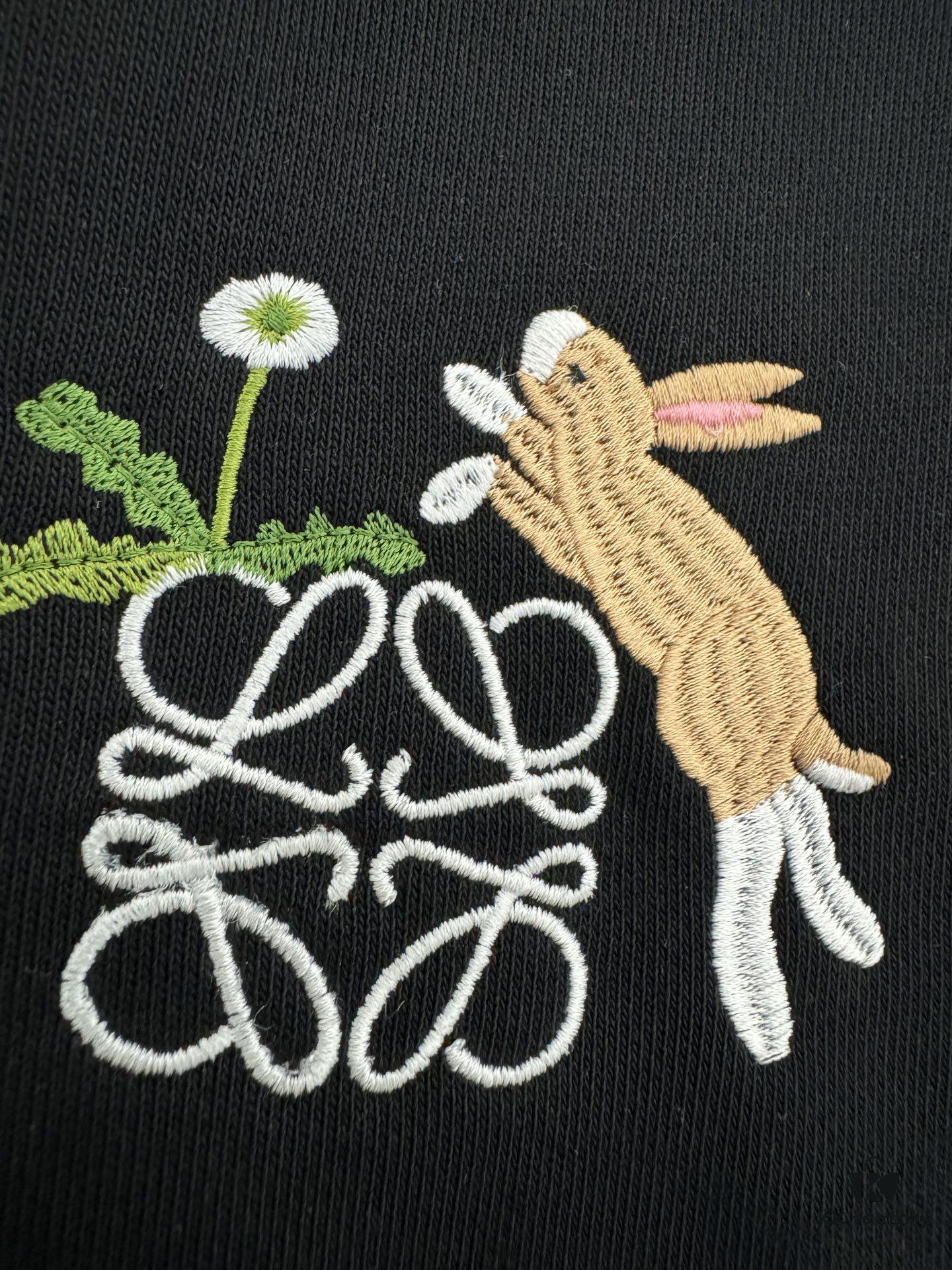 LOEWE Lightweight 400g Heavyweight Cotton Loose Embroidered Logo Shorts