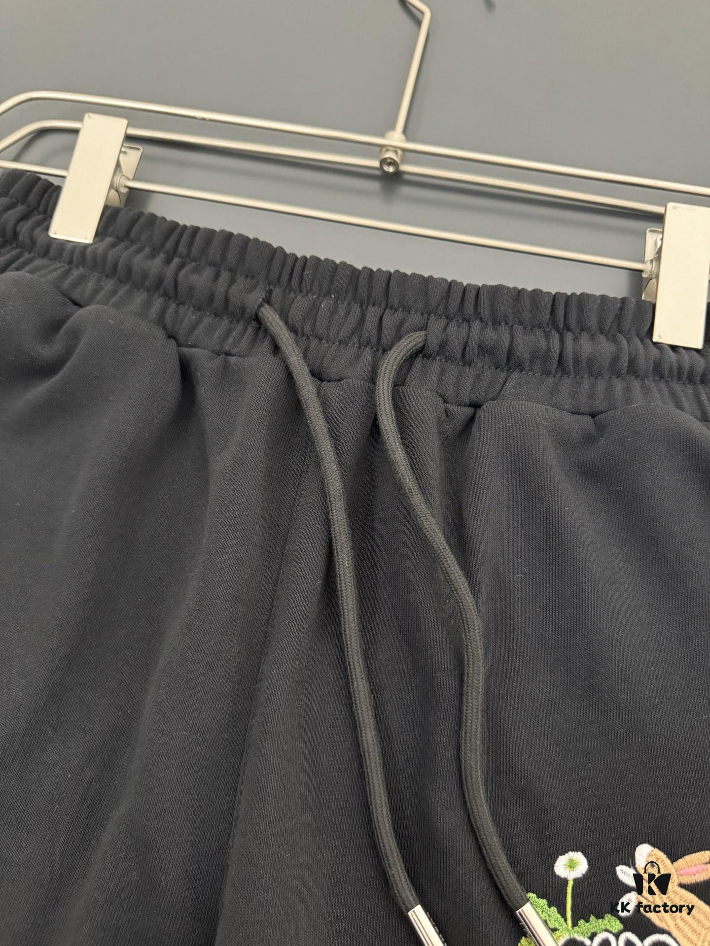 LOEWE Lightweight 400g Heavyweight Cotton Loose Embroidered Logo Shorts