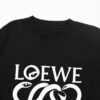LOEWE* Loewe * Relaxed Fit Printed Logo Fashion Round Neck Short Sleeve T-Shirt for Spring and Summer, Unisex Comfortable Cotton Top