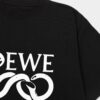 LOEWE* Loewe * Relaxed Fit Printed Logo Fashion Round Neck Short Sleeve T-Shirt for Spring and Summer, Unisex Comfortable Cotton Top